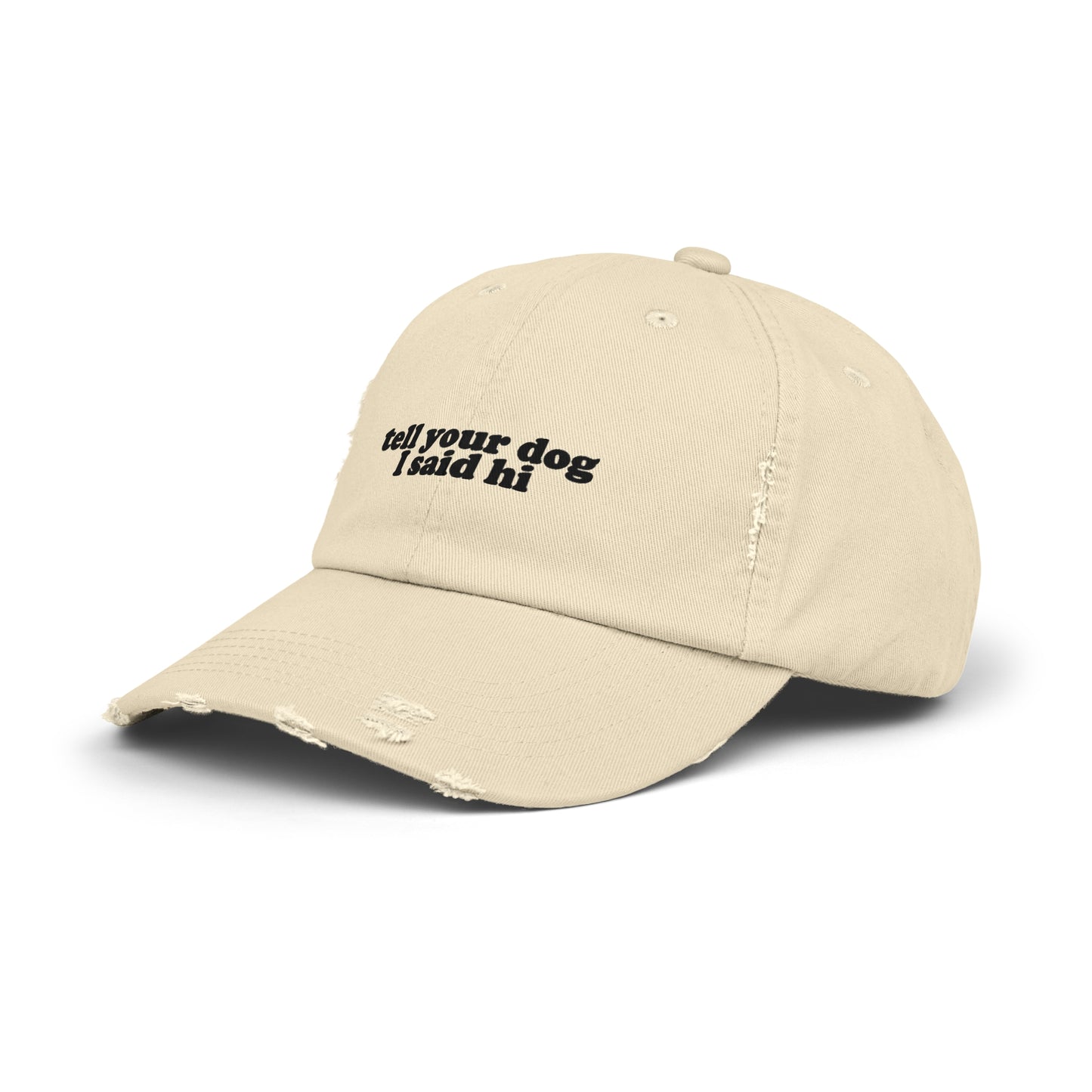 Tell Your Dog I Said Hi Distressed Cap