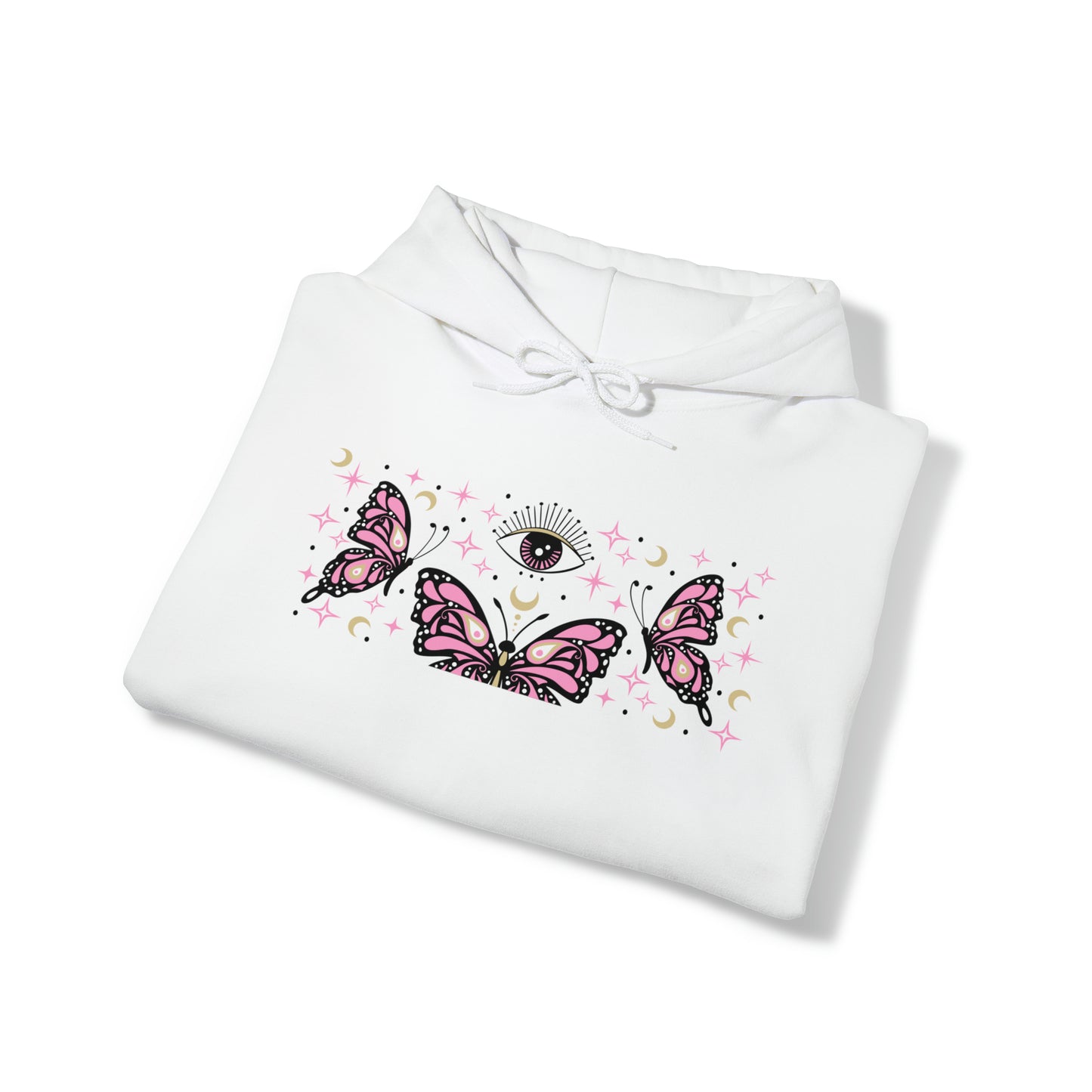 Pink Butterflies and The Evil Eye Hoodie