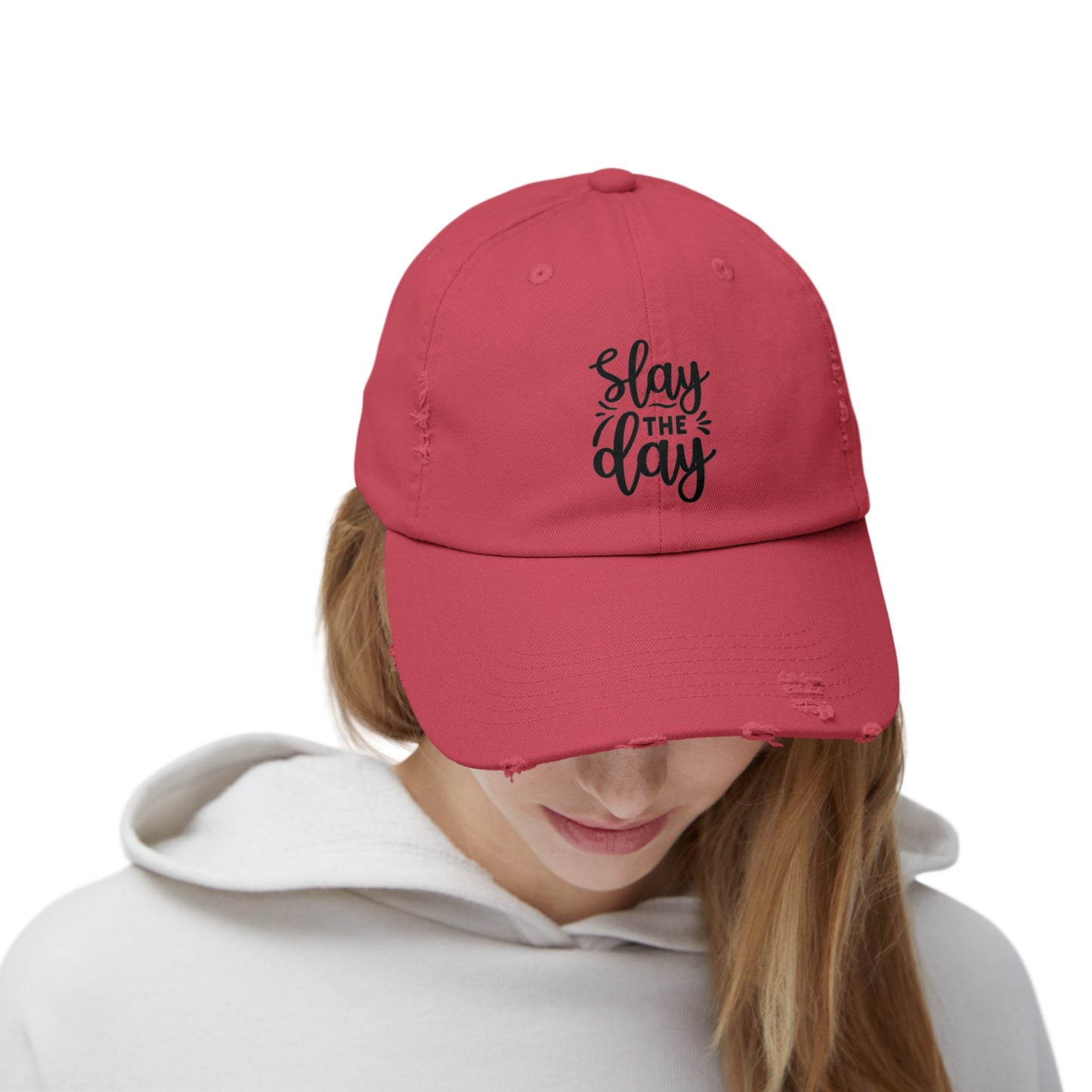 Slay the Day Distressed Cap