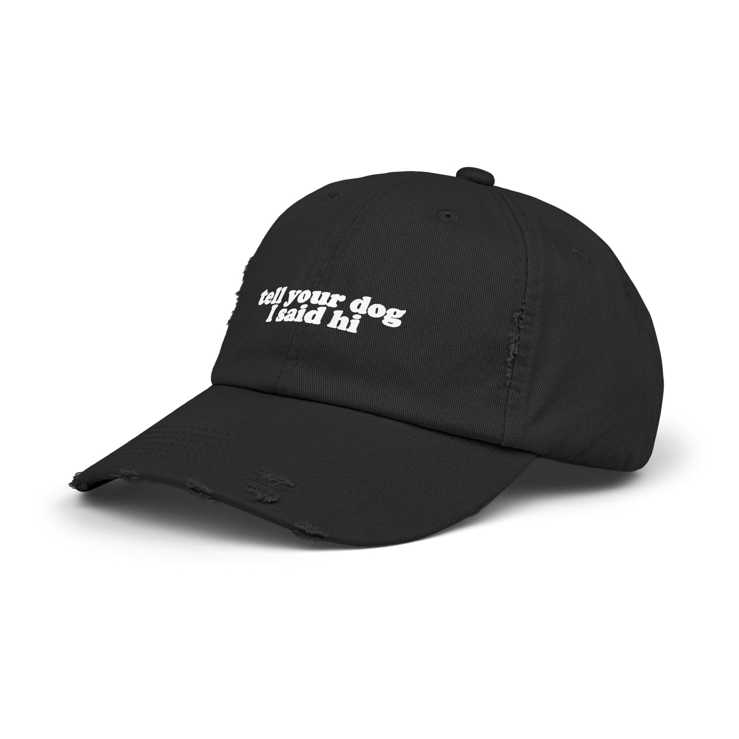 Tell Your Dog I Said Hi Distressed Cap