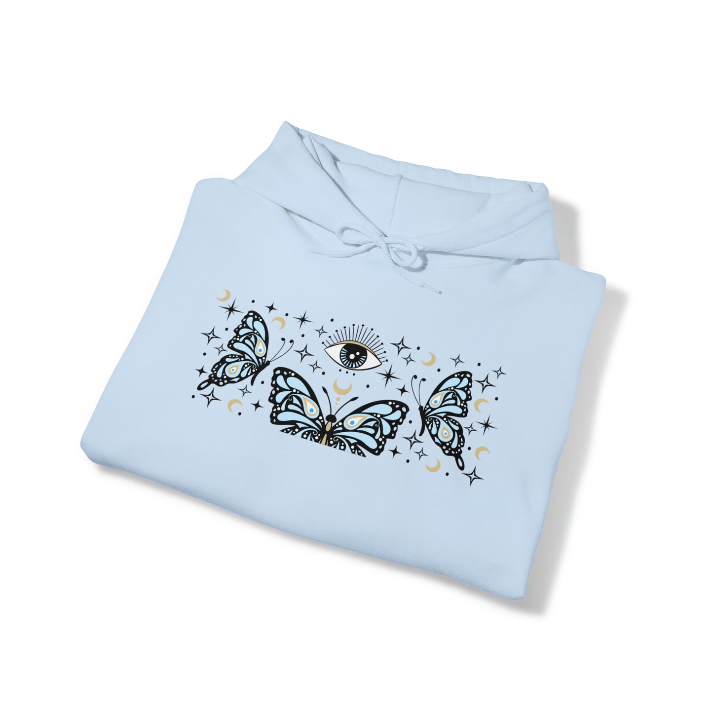 Butterflies and The Evil Eye Hoodie (Blue)