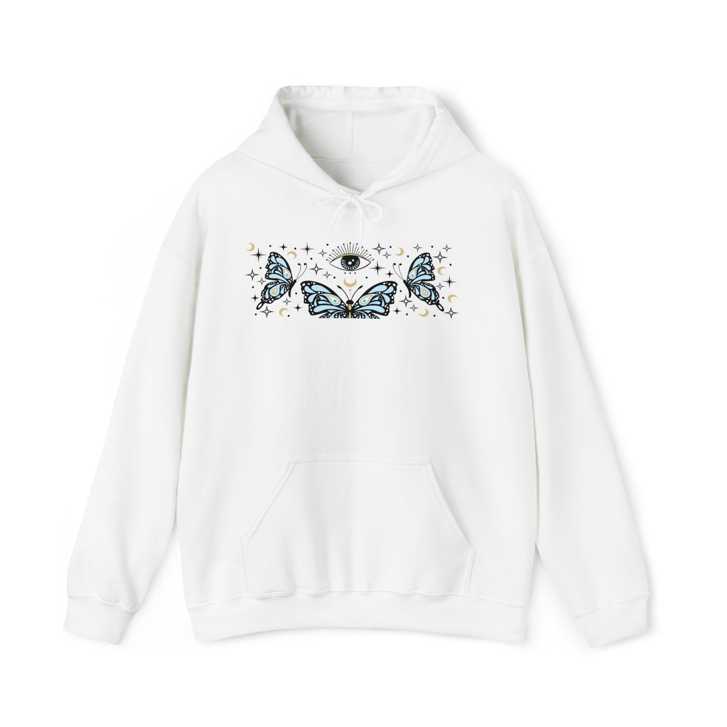 Butterflies and The Evil Eye Hoodie (Blue)