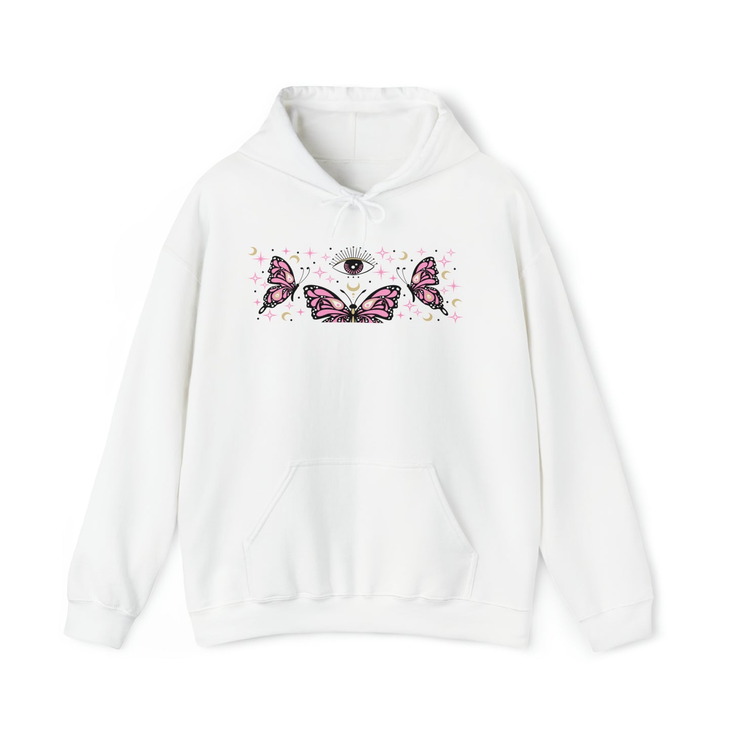 Pink Butterflies and The Evil Eye Hoodie