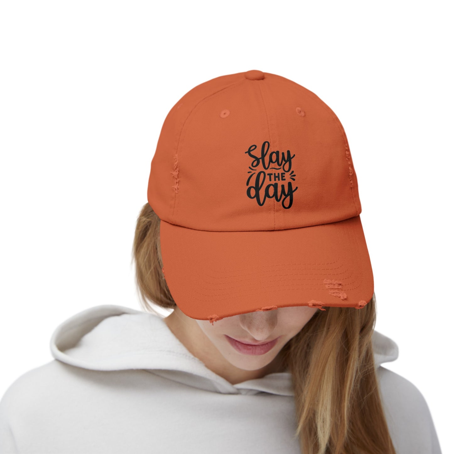 Slay the Day Distressed Cap