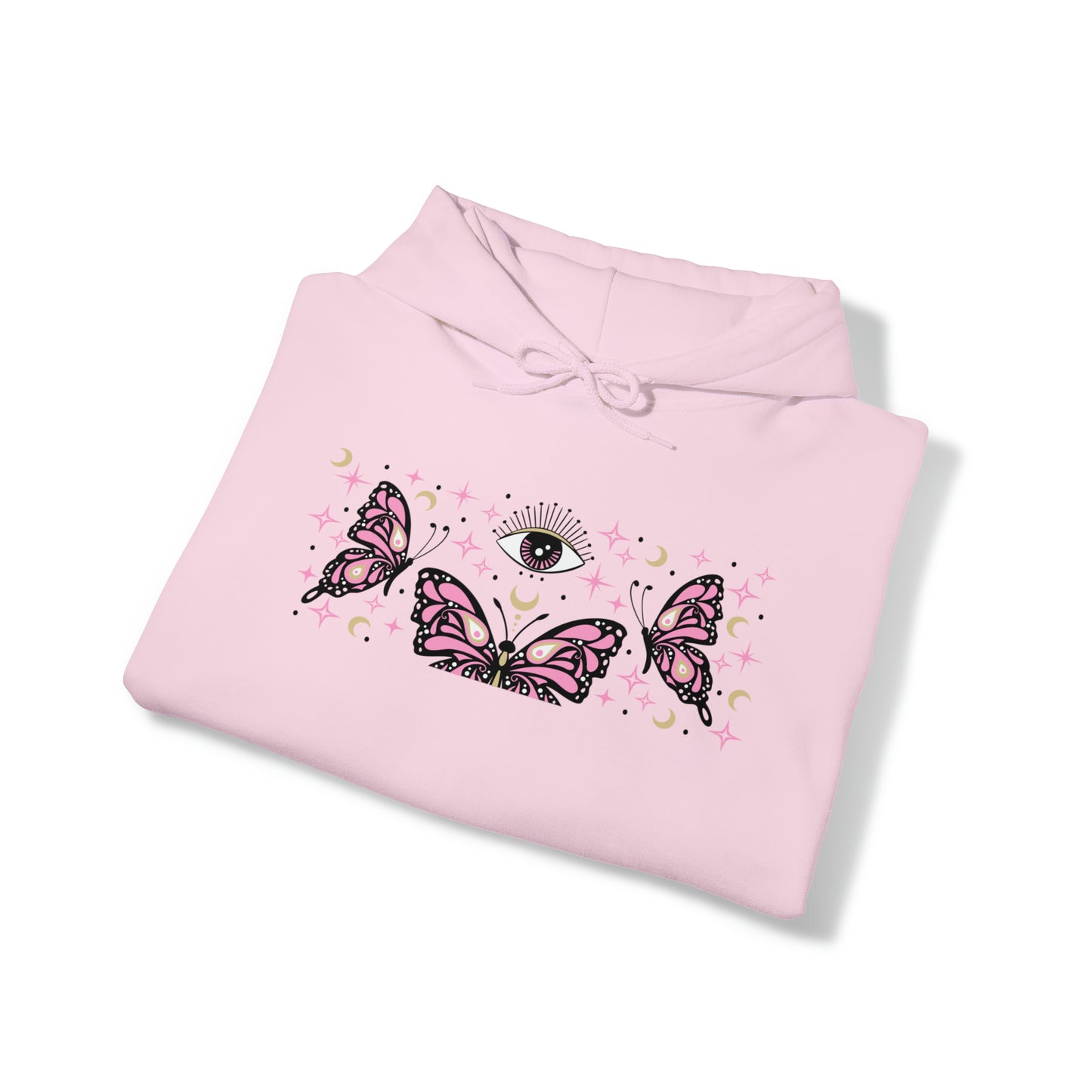 Pink Butterflies and The Evil Eye Hoodie