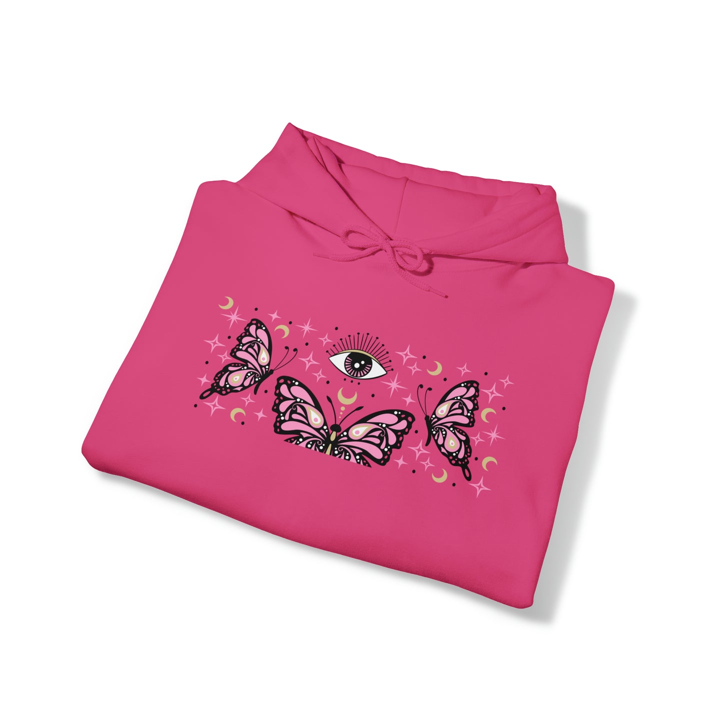 Pink Butterflies and The Evil Eye Hoodie