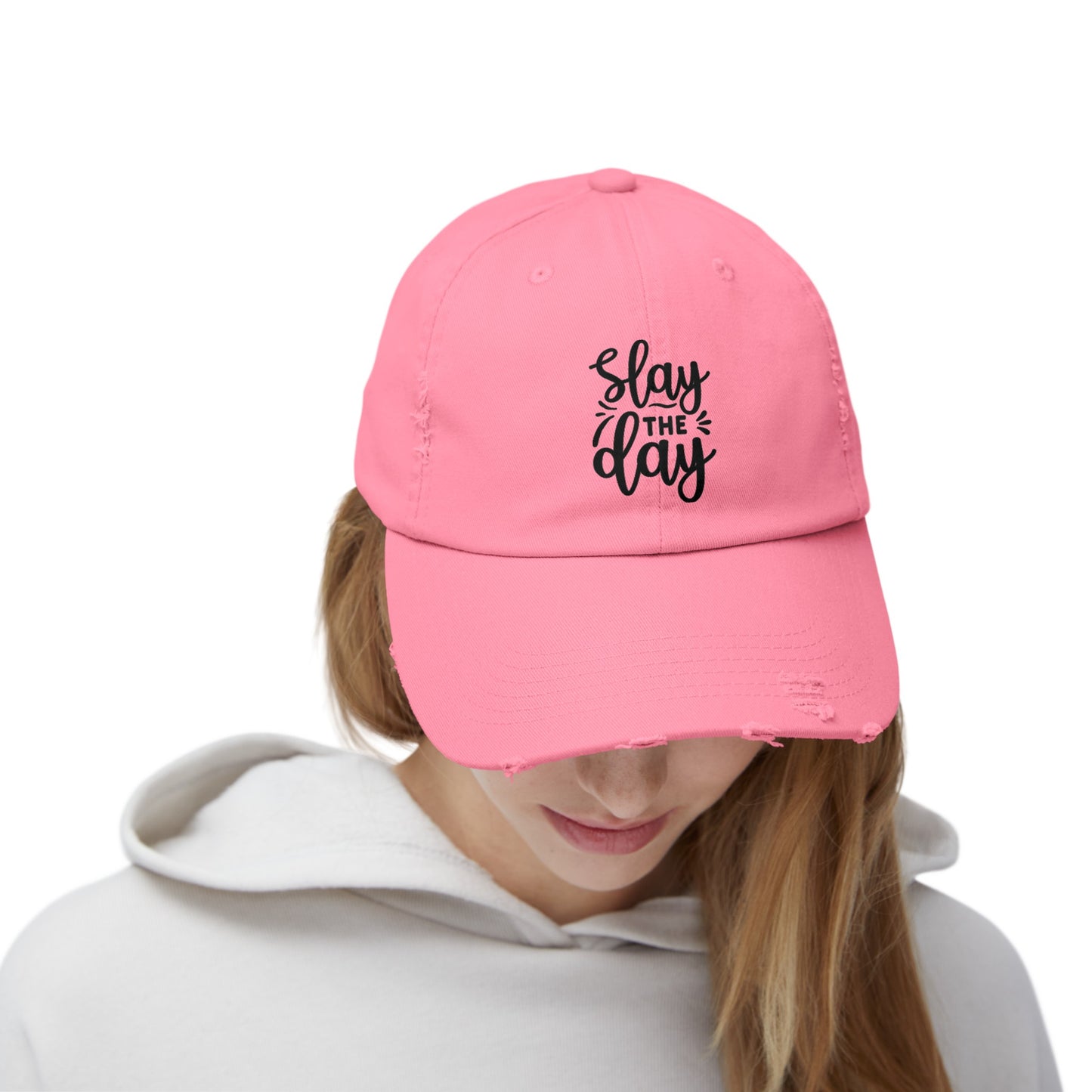 Slay the Day Distressed Cap