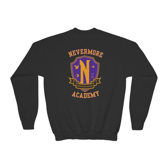 Nevermore Academy Youth Crewneck Sweatshirt