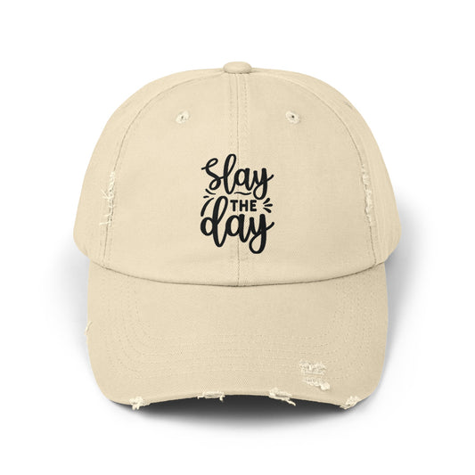 Slay the Day Distressed Cap