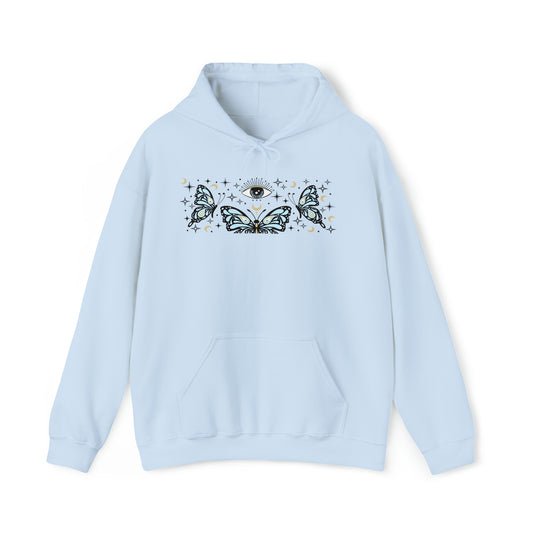 Butterflies and The Evil Eye Hoodie (Blue)