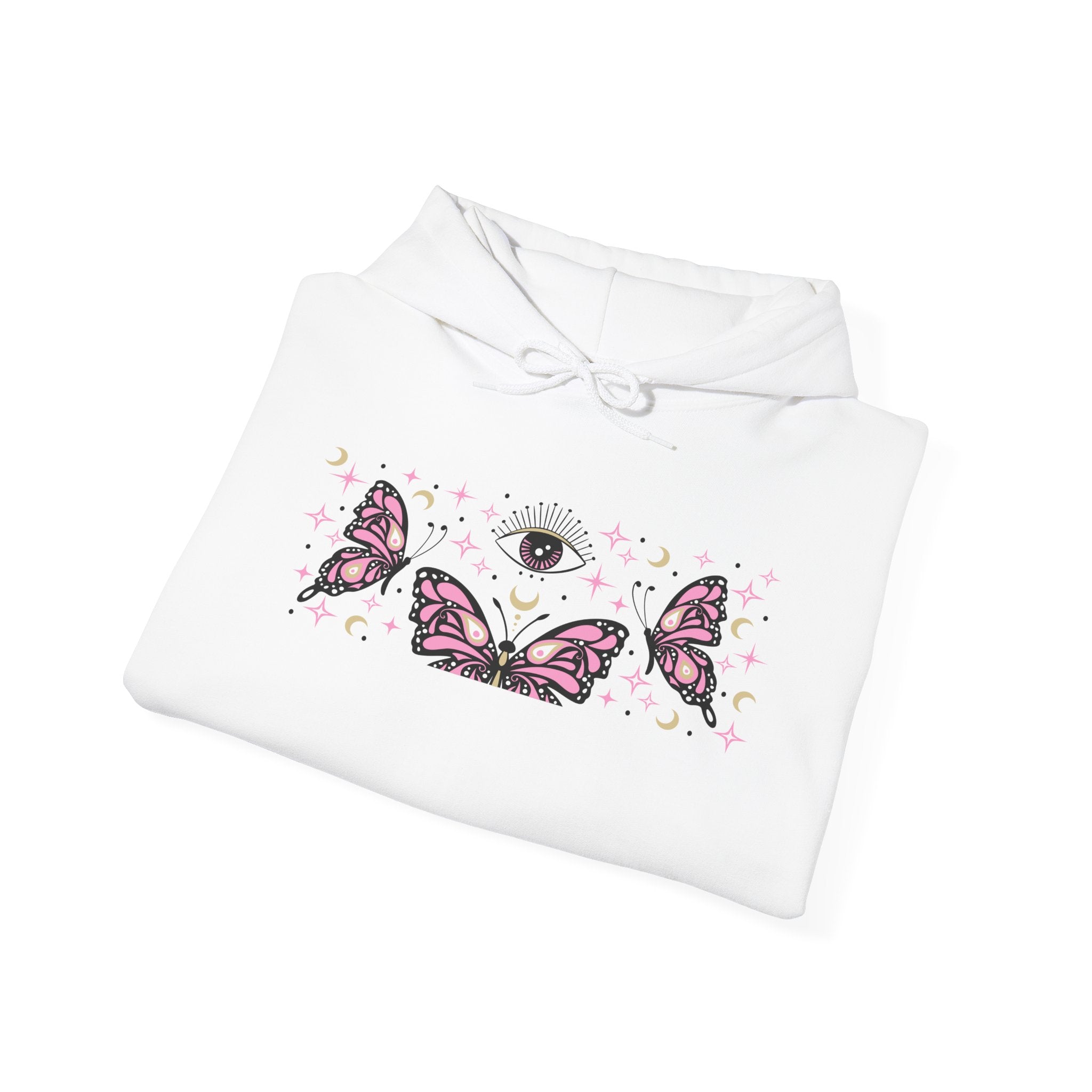 Pink Butterflies and The Evil Eye Hoodie